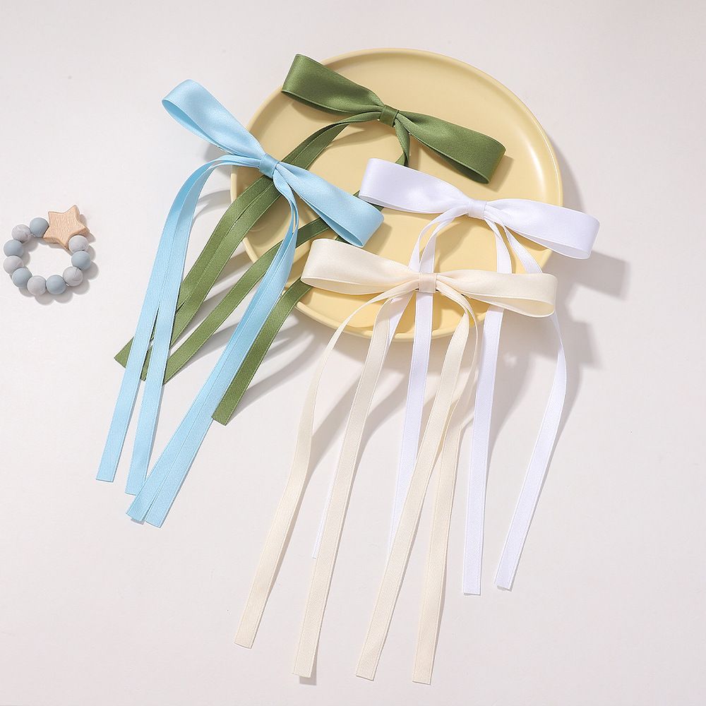6 PCS Hair Bows Hair Clip Ribbon Accessories Ponytail Holder French Barrette Hair Bow for Girls Toddlers Teens Kids