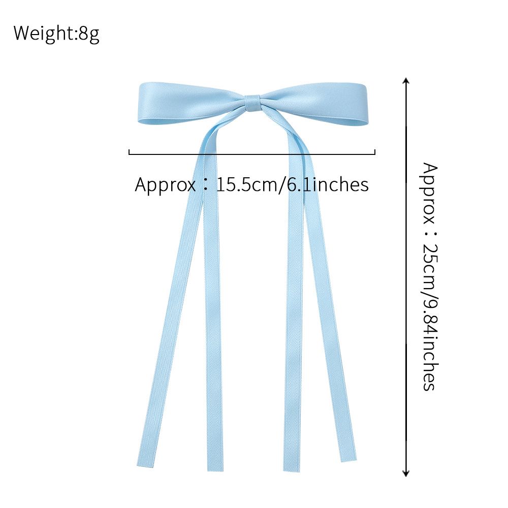 6 PCS Hair Bows Hair Clip Ribbon Accessories Ponytail Holder French Barrette Hair Bow for Girls Toddlers Teens Kids