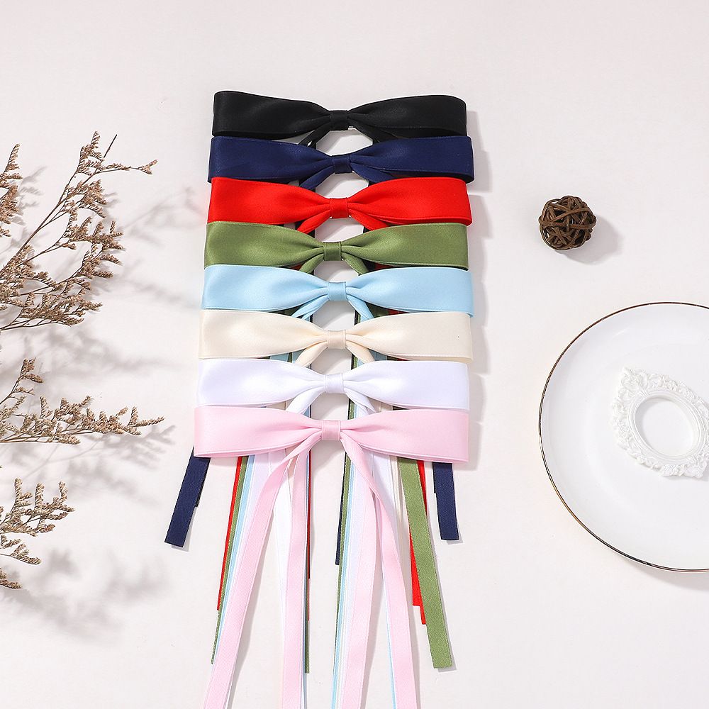 6 PCS Hair Bows Hair Clip Ribbon Accessories Ponytail Holder French Barrette Hair Bow for Girls Toddlers Teens Kids