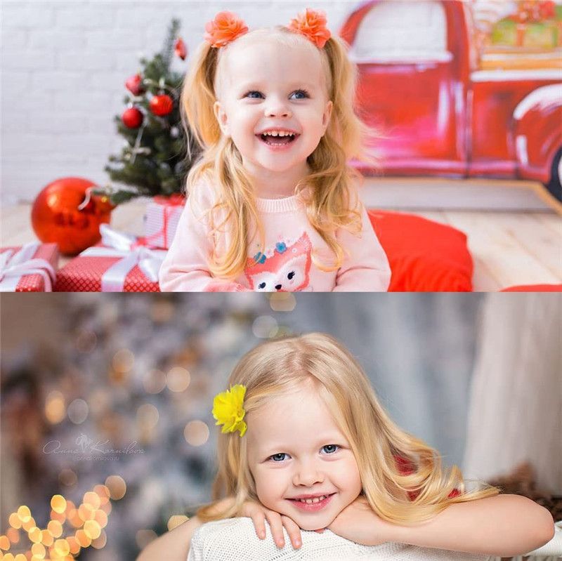 10pcs 2" Chiffon Flower Hair Bows Clips Flower Tiny Hair Clips Fine Hair for Girls Infants Toddlers