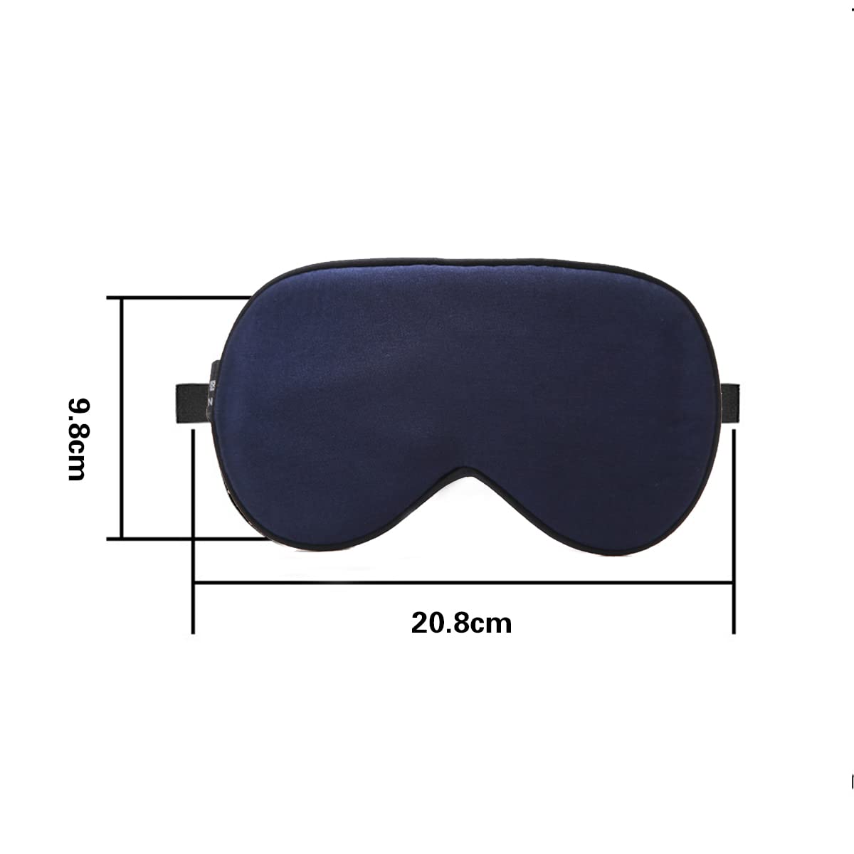 Silk Sleep Mask Super Soft Eye Mask 16 Momme 100% Mulberry Silk Night Effective Shading Eye Cover for Sleeping with Adjustable Strap for Women Men