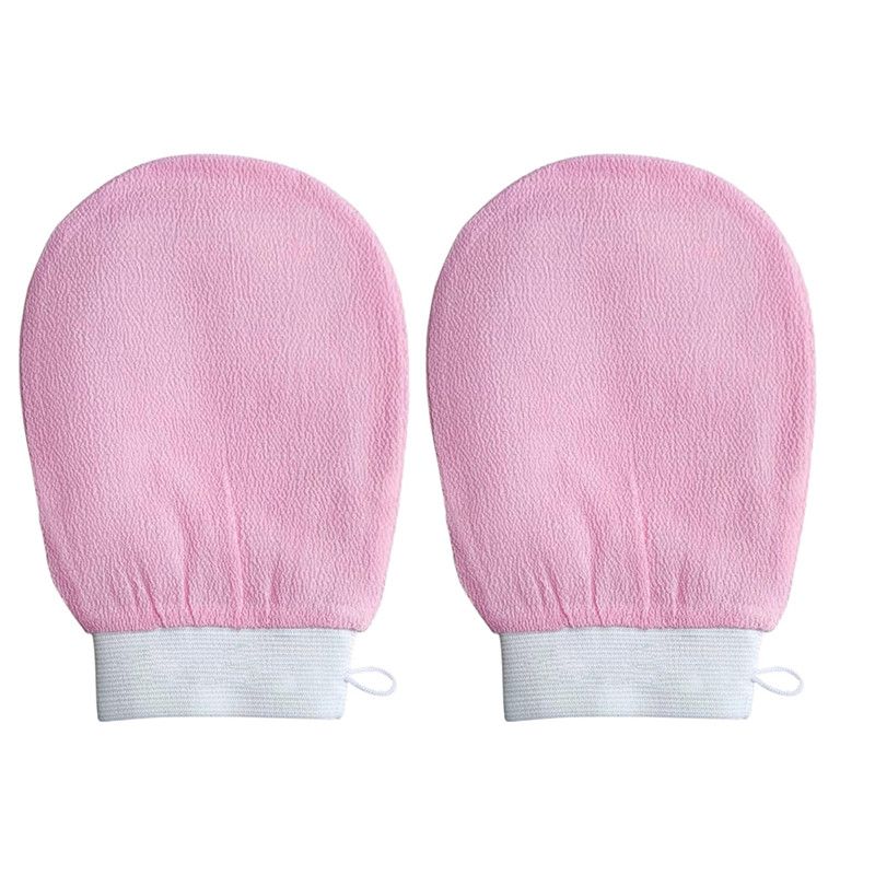 2pcs Deep Exfoliating Gloves for Body | Scrubber Shower Bath |Body Scrub Gloves Dead Skin Remover| Mitt Perfect Women/Men, One Size, Pack of 2