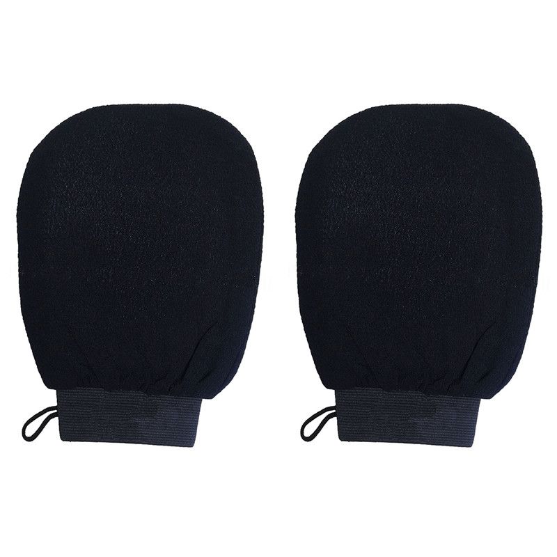 2pcs Deep Exfoliating Gloves for Body | Scrubber Shower Bath |Body Scrub Gloves Dead Skin Remover| Mitt Perfect Women/Men, One Size, Pack of 2