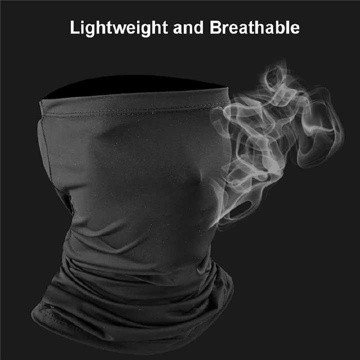 TS Neck Gaiter Summer Cooling Face Mask Scarf  Reusable UV Protection Headwear Breathable Face Cover Scarf for Cycling Skiing Fishing Hiking