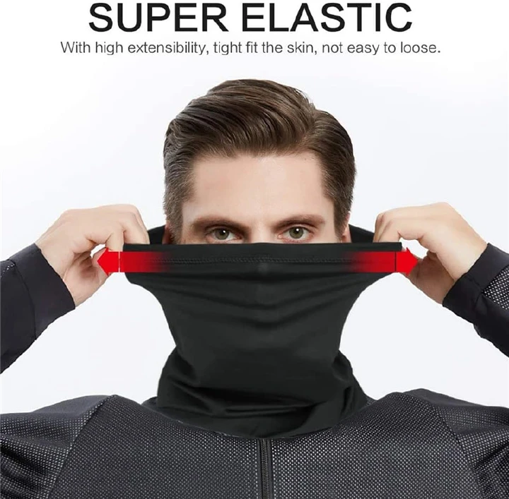 TS Neck Gaiter Summer Cooling Face Mask Scarf  Reusable UV Protection Headwear Breathable Face Cover Scarf for Cycling Skiing Fishing Hiking