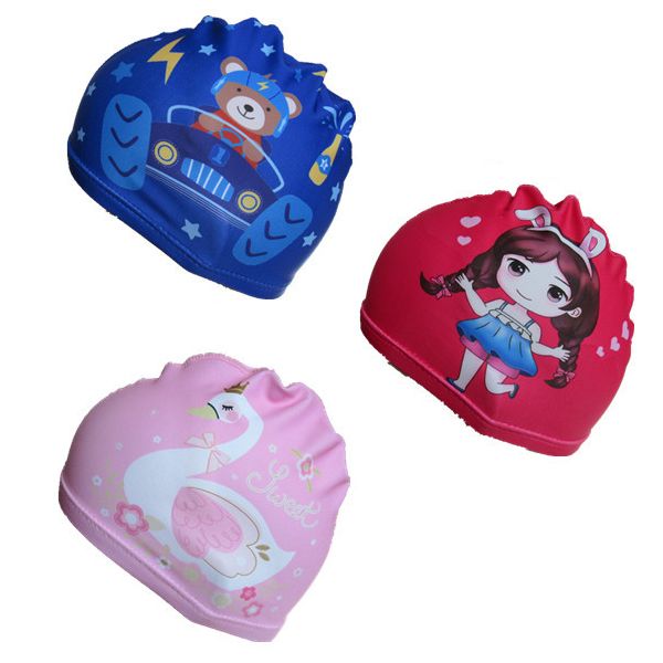 3 Pieces Kids Swim Caps for Boys Girls Age 2-12 Swimming Cap Pool Cap for Kids Child Swim Caps for Toddler Youth