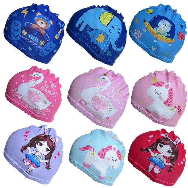 3 Pieces Kids Swim Caps for Boys Girls Age 2-12 Swimming Cap Pool Cap for Kids Child Swim Caps for Toddler Youth