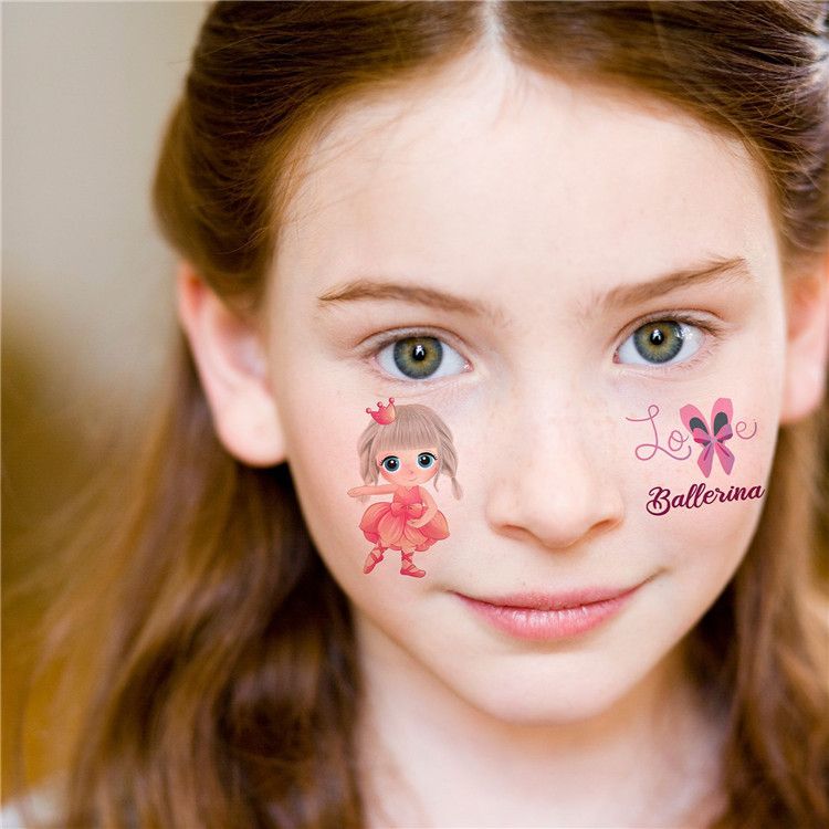 Unicorn  Mermaid Kids Waterproof  Temporary Tattoos, Children's Temporary Tattoo Toys Girl Face Tattoo Stickers Party Supplies