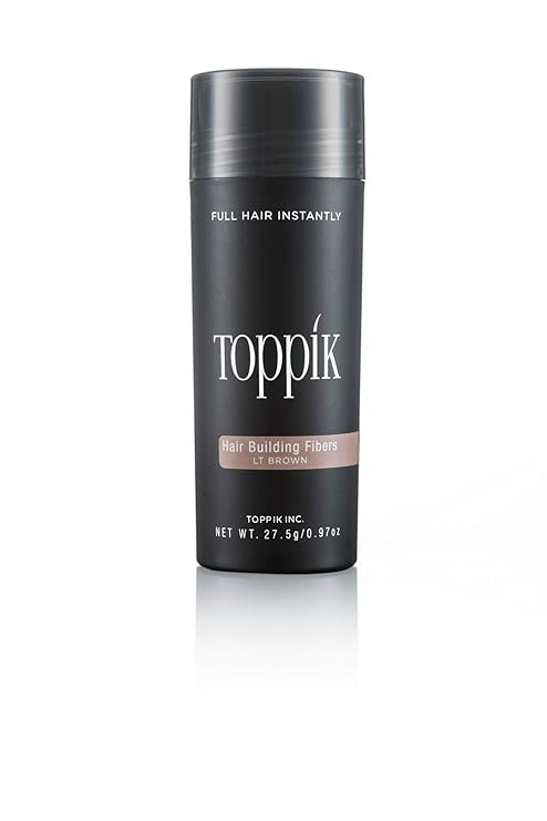 Toppik Hair Building Fibers, 27.5g Fill In Fine or Thinning Hair Instantly Thicker, Fuller Looking Hair for Men & Women