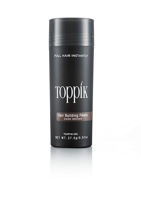 Toppik Hair Building Fibers, 27.5g Fill In Fine or Thinning Hair Instantly Thicker, Fuller Looking Hair for Men & Women