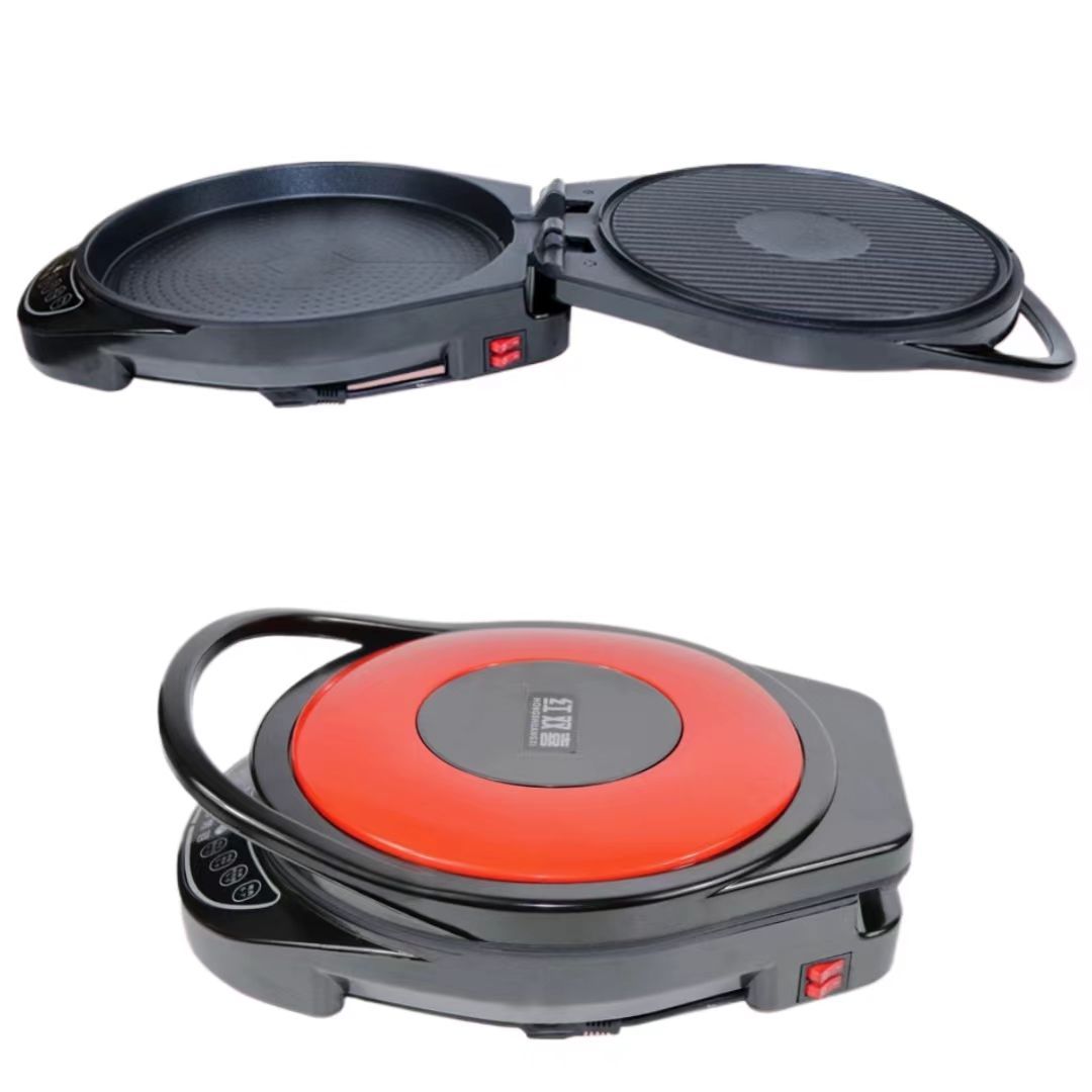 Electric griddle food cooking production barbecue pancake fried egg food production helper ied dumplings, grilled meat, pizza, etc., enriching dietary choices.make various delicious dishes.