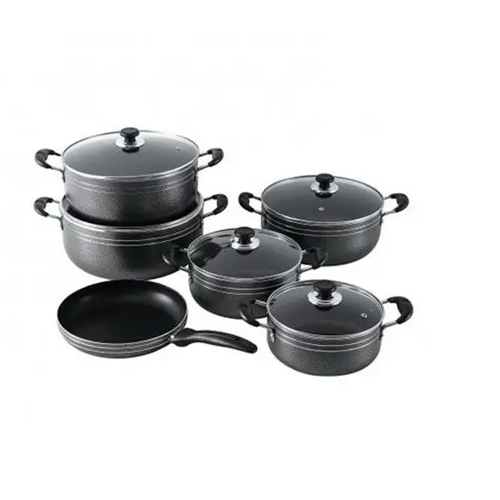 Original TC 14PCS Heavy Non-Stick Cooking Pot Sufuria Set (20/22/24/28/30cm Pots +26cm frying pan)