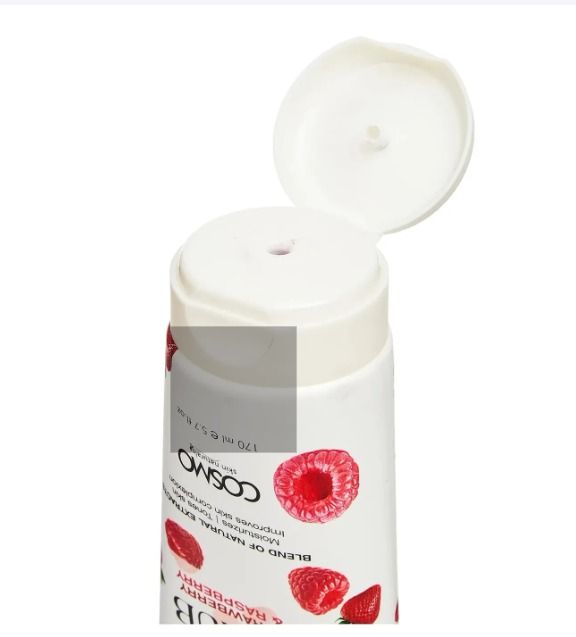 Cosmo Strawberry and Raspberry Face Scrub Exfoliating Beauty Treat Brightens Improves Skin Texture Removes Impurities With Unique Formula Glow Smoothen Soften