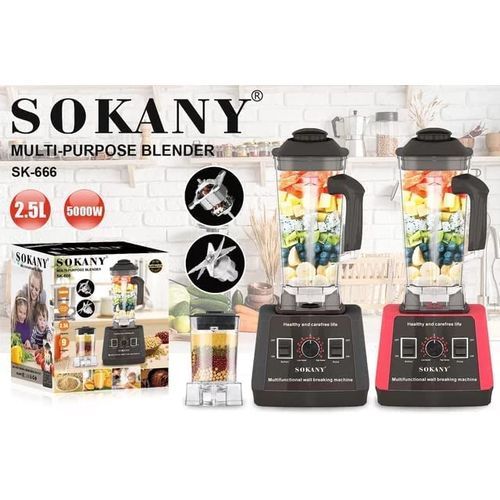CLEARANCE OFFER Sokany Heavy Duty Commercial Professional Blender +Grinder Jar- 5000W, 2.5L
