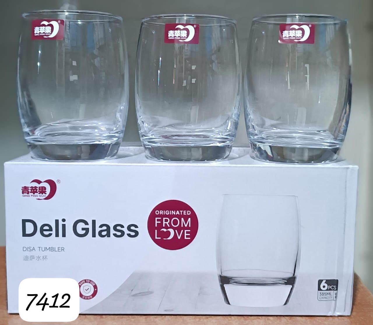 6 pcs glass steam glass Classy, stylish & Elegant
Light Weight
Durable 
Easy To Use
Material: Glass
Colour: Transpare
