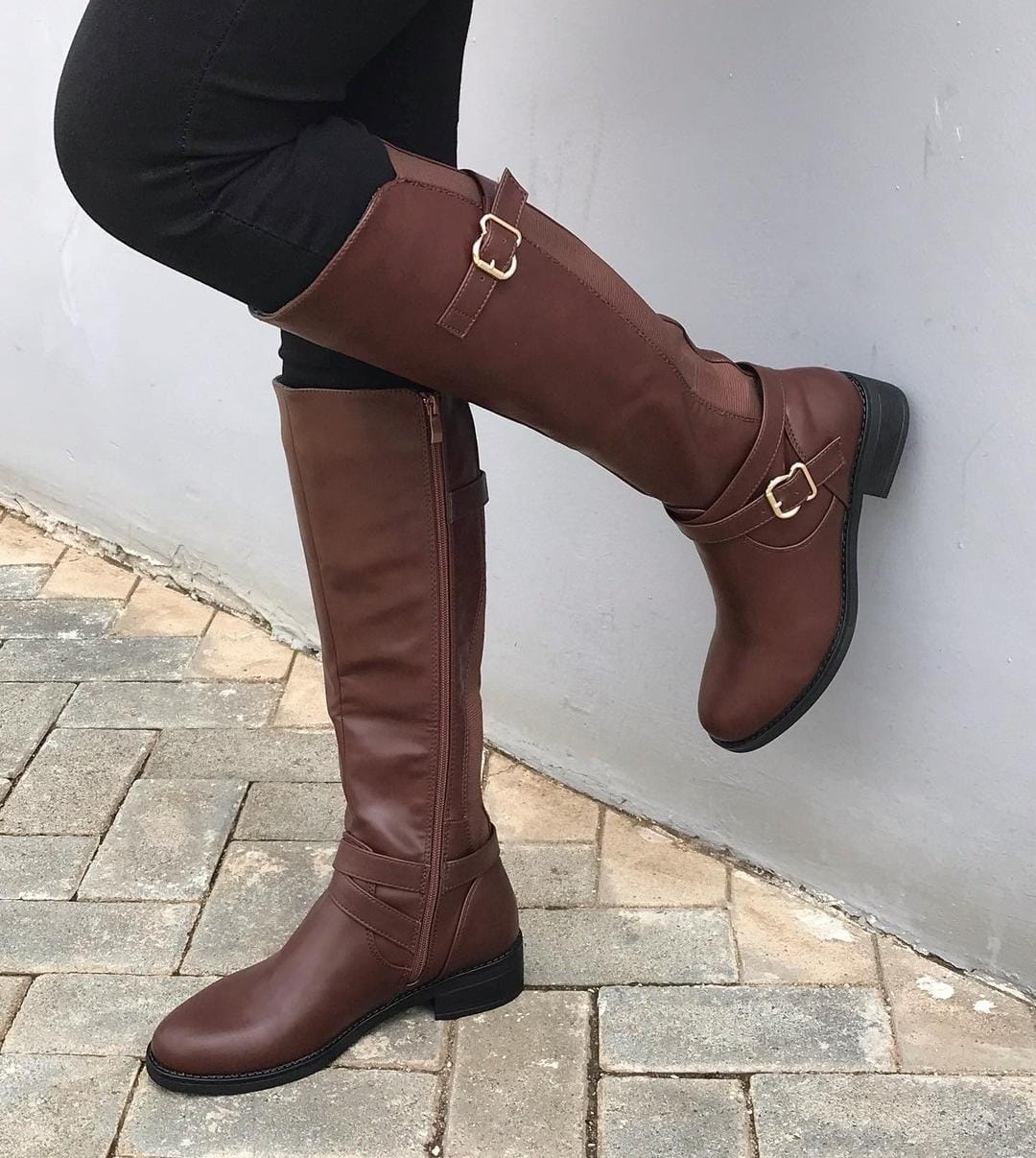 Ladies Knee High Boots Women Shoes Taiyu Brand Leather Material Knee Length Ladies Boots Long Boots for Women Can be wore with Dressess and Trousers