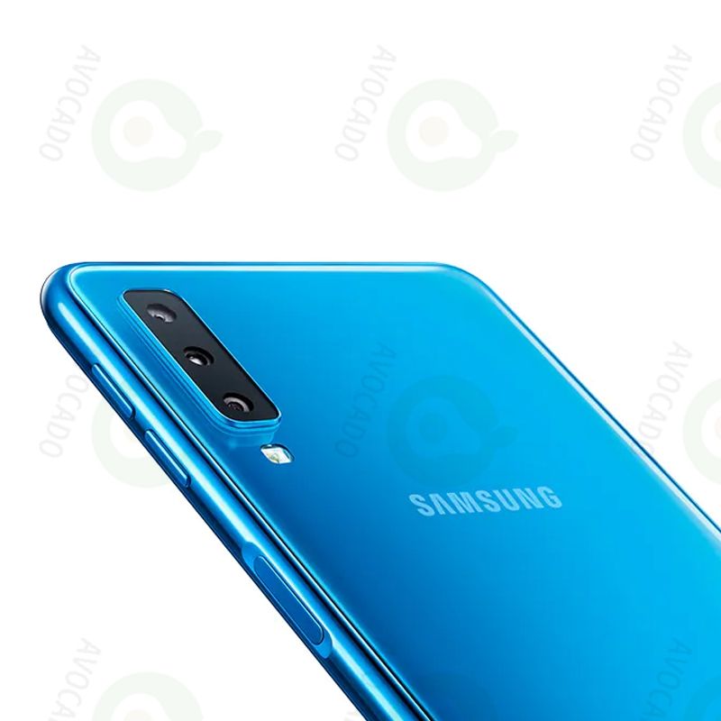 Refurbished Phones SAMSUNG A7 2018 Super AMOLED 128GB Storage 4GB RAM Exynos 7885 Dual SIM 3300mAh Battery Side Fingerprint Face Unlock 24MP+24MP Camera Smart Phones