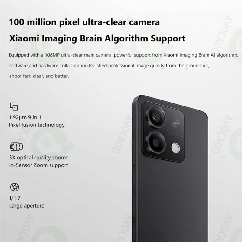 Refurbished Phones XIAOMI Redmi Note 13 5G 12(8+4)GB RAM Dual SIM 120Hz AMOLED Android14 Dimensity 6080 108MP+16MP Camera 5000mAh Battery Side Fingerprint Unlock Smart Phones