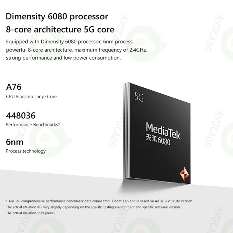 Refurbished Phones XIAOMI Redmi Note 13 5G 12(8+4)GB RAM Dual SIM 120Hz AMOLED Android14 Dimensity 6080 108MP+16MP Camera 5000mAh Battery Side Fingerprint Unlock Smart Phones