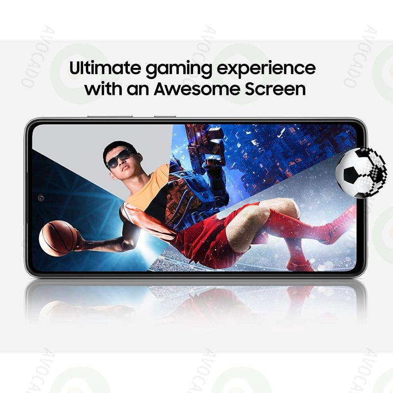 Refurbished Phones SAMSUNG A52 8GBRAM 256GB Storage Dual SIM 5G Network 120Hz Super AMOLED 4500mAh 64MP+32MP Screen Fingerprint Snapdragon 750G 5G Android 13 Smart Phones