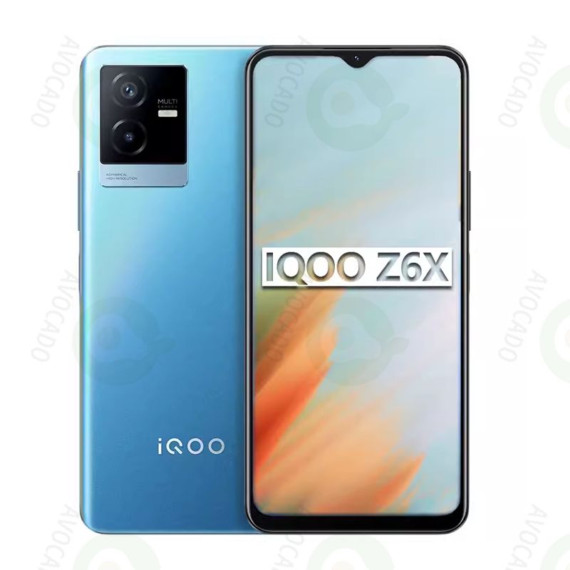 Refurbished VIVO iQOO Z6x 8GB RAM 128GB Storage Dimensity 810 5G 6.58" Screen 6000mAh Battery 50MP+8MP Camera Dual SIM Side Fingerprint Unlock Smart Phones