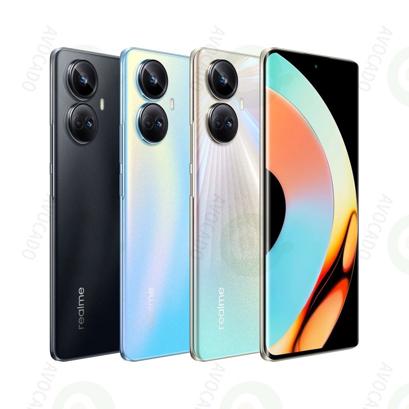 Refurbished Realme 10 Pro+ 256GB Storage 8GB RAM 120Hz Curved AMOLED Screen 5000mAh Battery Dimensity 1080 5G 108MP+16MP Camera Underdisplay Fingerprint Unlock Smart Phones