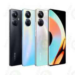 Refurbished Realme 10 Pro+ 256GB Storage 8GB RAM 120Hz Curved AMOLED Screen 5000mAh Battery Dimensity 1080 5G 108MP+16MP Camera Underdisplay Fingerprint Unlock Smart Phones