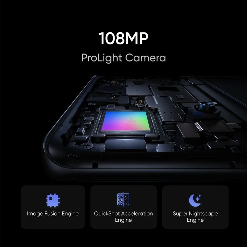 Refurbished Realme 10 Pro+ 256GB Storage 8GB RAM 120Hz Curved AMOLED Screen 5000mAh Battery Dimensity 1080 5G 108MP+16MP Camera Underdisplay Fingerprint Unlock Smart Phones