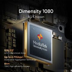 Refurbished Realme 10 Pro+ 256GB Storage 8GB RAM 120Hz Curved AMOLED Screen 5000mAh Battery Dimensity 1080 5G 108MP+16MP Camera Underdisplay Fingerprint Unlock Smart Phones