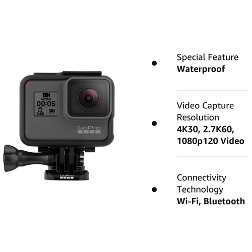 Refurbished Sports Camera GoPro HERO5 Black Waterproof Digital Action Camera 4K HD Video & 12MP Photo Sports & Action Video Cameras