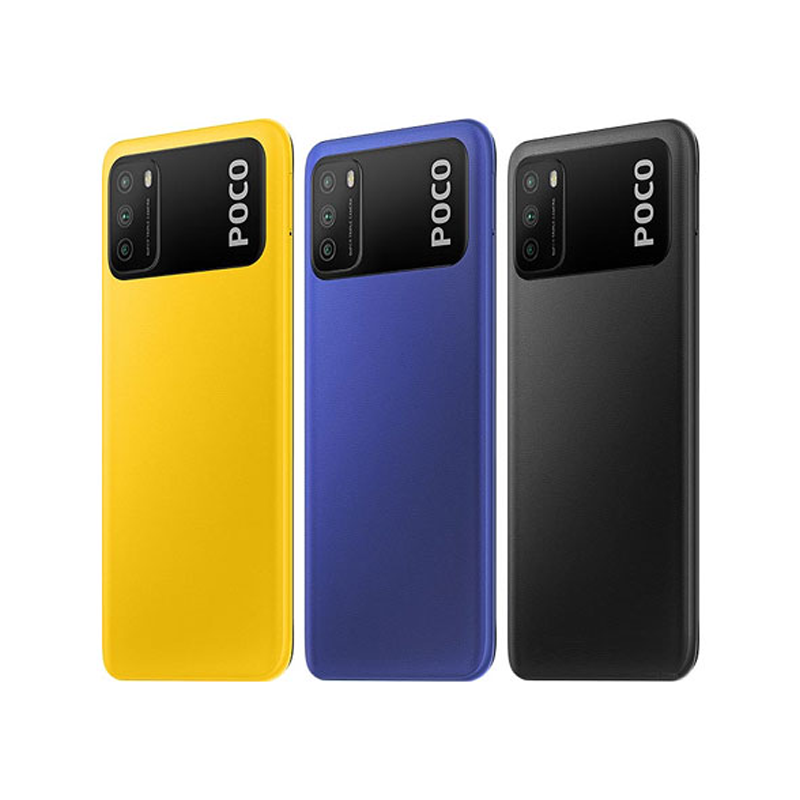 Refurbished Phone XIAOMI POCO M3 128GB Storage 6(4+2)GB RAM Snapdragon 662 Amdroid 10 Dual SIM 6000mAh Battery 48MP+8MP Camera Fingerprint (side-mounted) Smart Phones