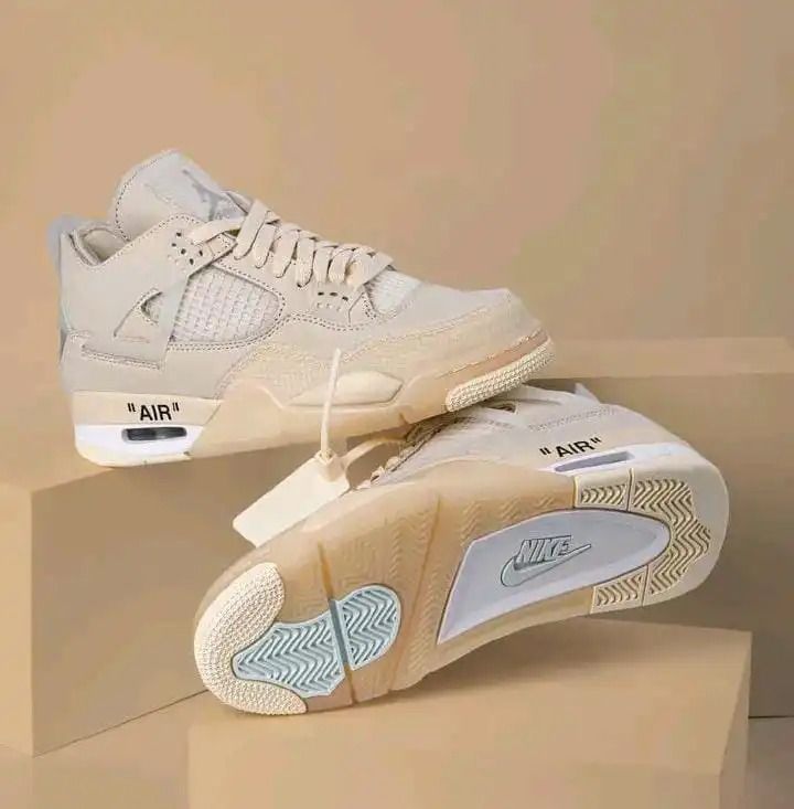 Jordan 4 Retro ''Off White Sail'' Unisex Shoes J4 Sneakers