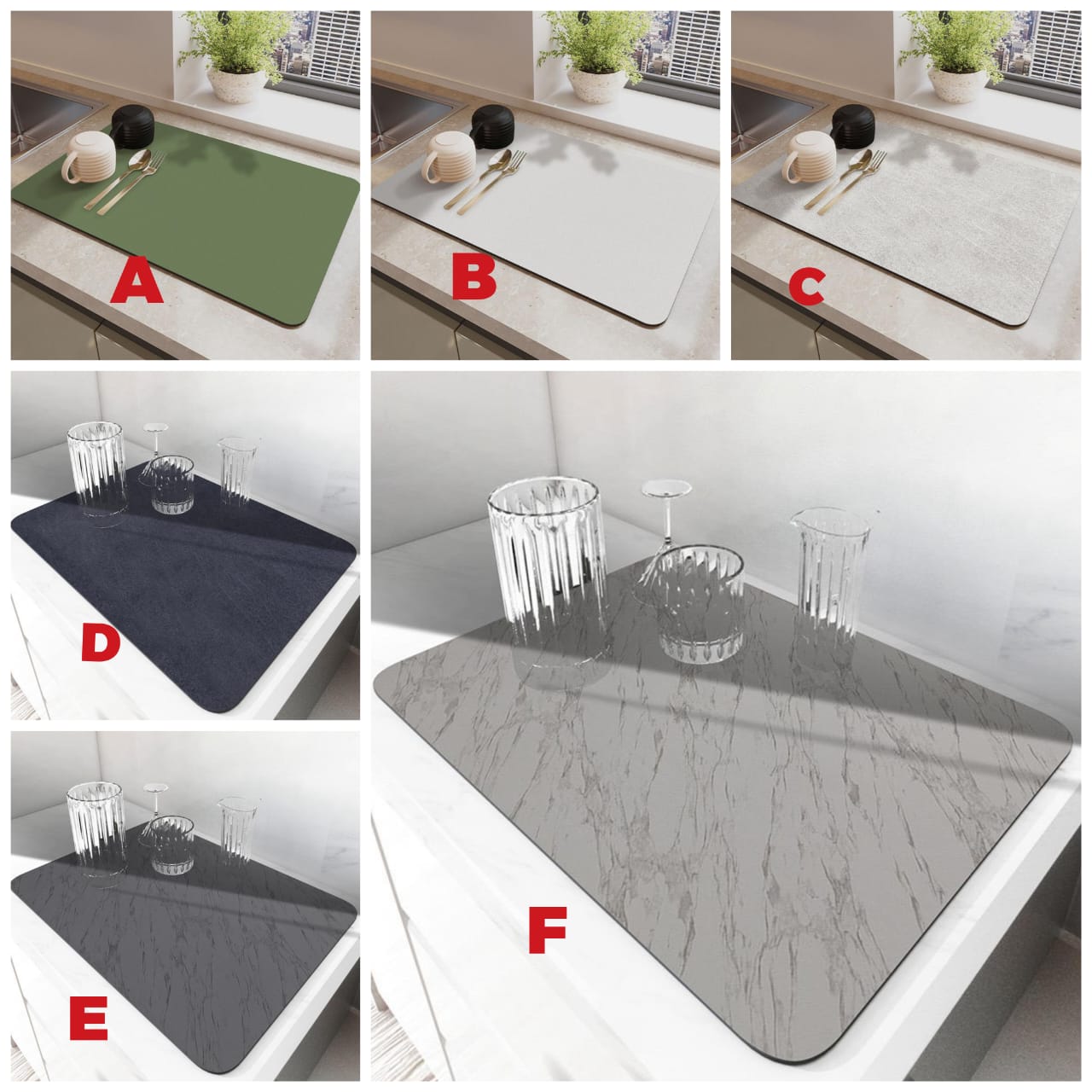 Classy Kitchen sink drainage mat size 40* 50cm
