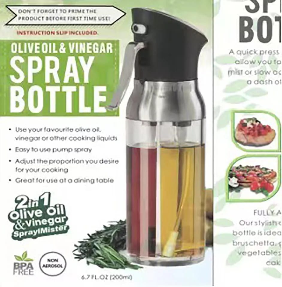 Double partition oil vinegar bottle