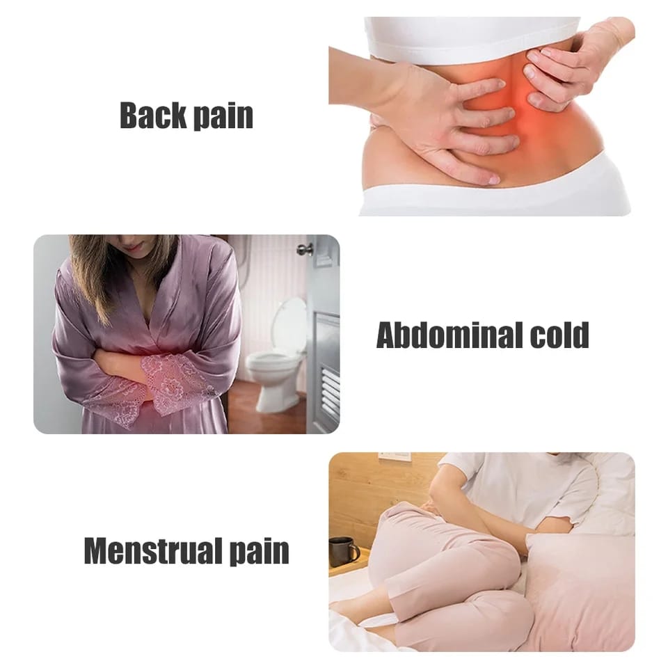Menstrual heating pad  Massages and helps to relieve dysmenorrhea Menstrual Heating Pad Smart Warm Palace Belt Relief Waist Pain Cramps Vibrating Abdominal Massager Electric Waist Belt Device