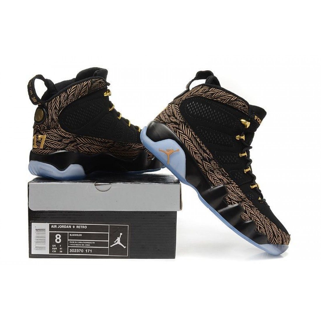 ORIGINAL NIKE AIR JORDAN 9 POLITO, FASHIONABLE SNEAKERES BLACK AND YELLOW. (AIR FORECE 1 AIRFORCE)