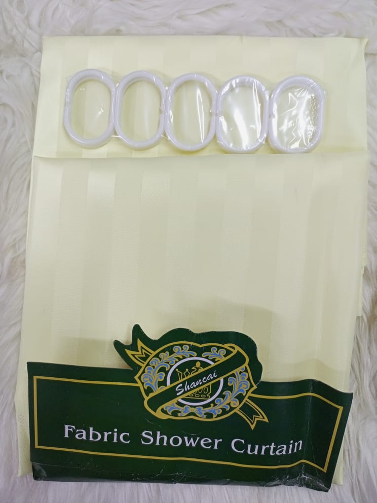 Plain stripped shower curtains 180*180cm