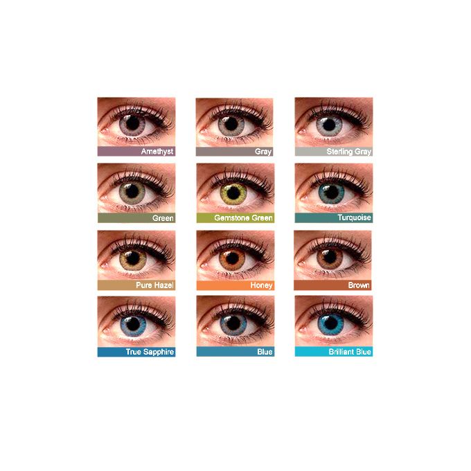 Eye contact lenses plus free storage cases