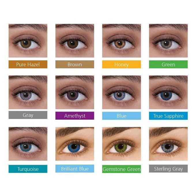 Eye contact lenses plus free storage cases