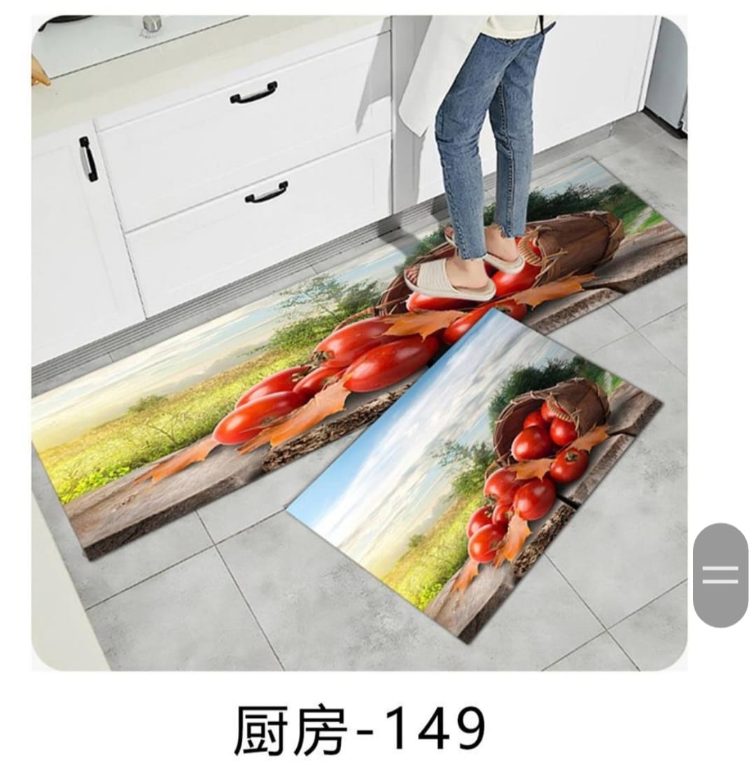 New arrivals 2 in 1 Rubber kitchen mats, door mats, water proof