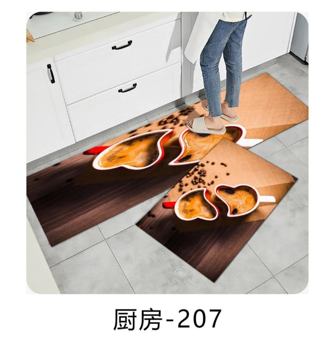 New arrivals 2 in 1 Rubber kitchen mats, door mats, water proof