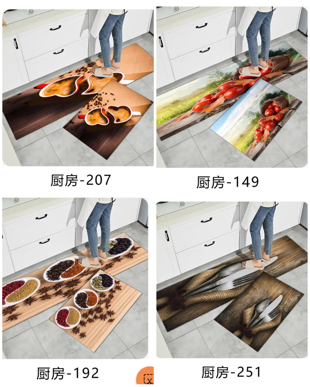 New arrivals 2 in 1 Rubber kitchen mats, door mats, water proof