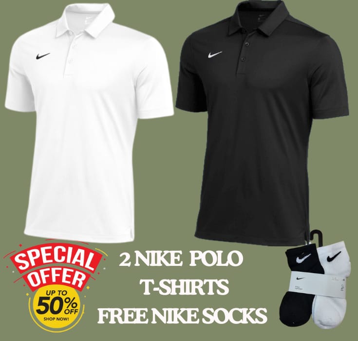 2 Polo T Shirts & Free Socks, Very Classy Shirts, Golf T Shirts, Casual T Shirts,