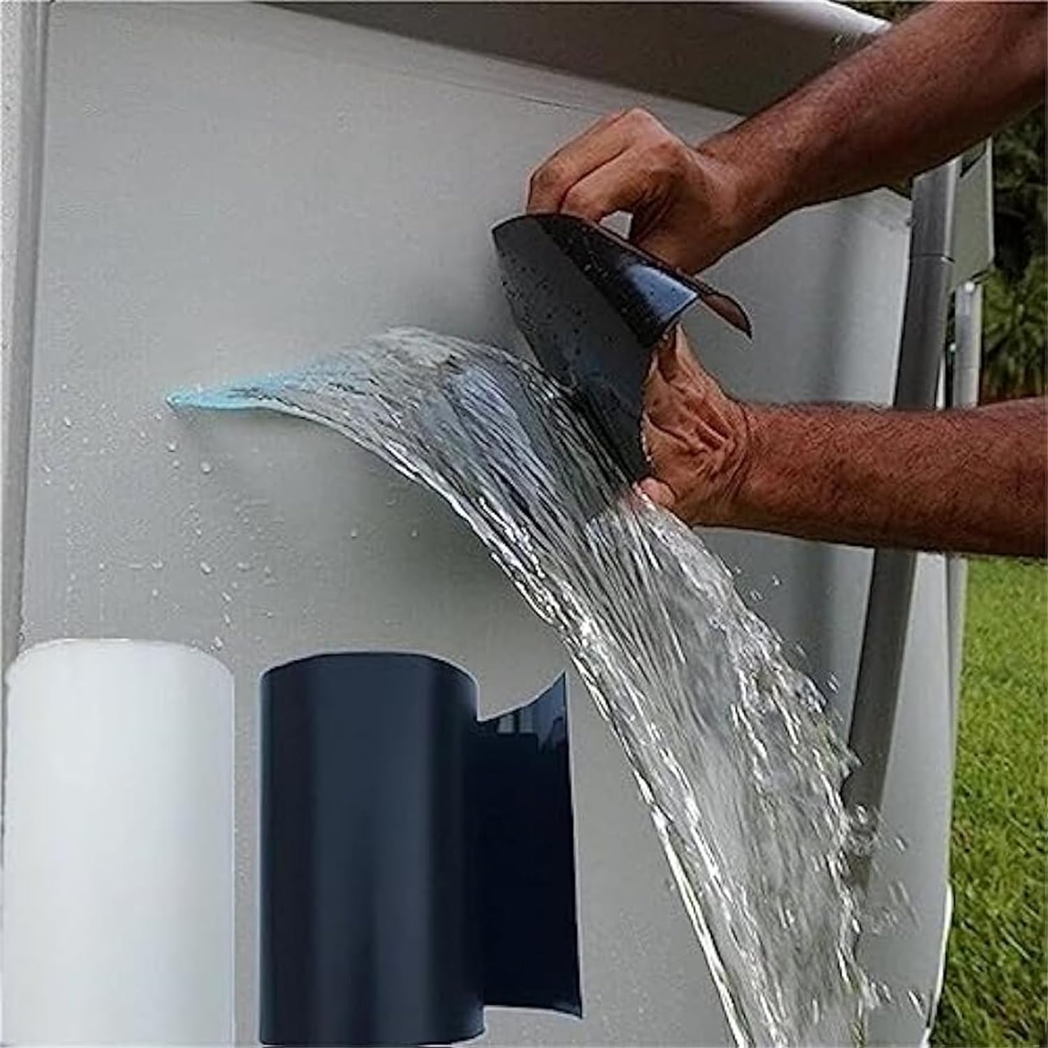 Super Strong Fiber Waterproof Tape， Stop Leaks Seal Repair Tape Performance Self Fix Tape Duct Tape Self-Adhesive for Plastic Rainproof Windows, Door Latches, and Window Frames