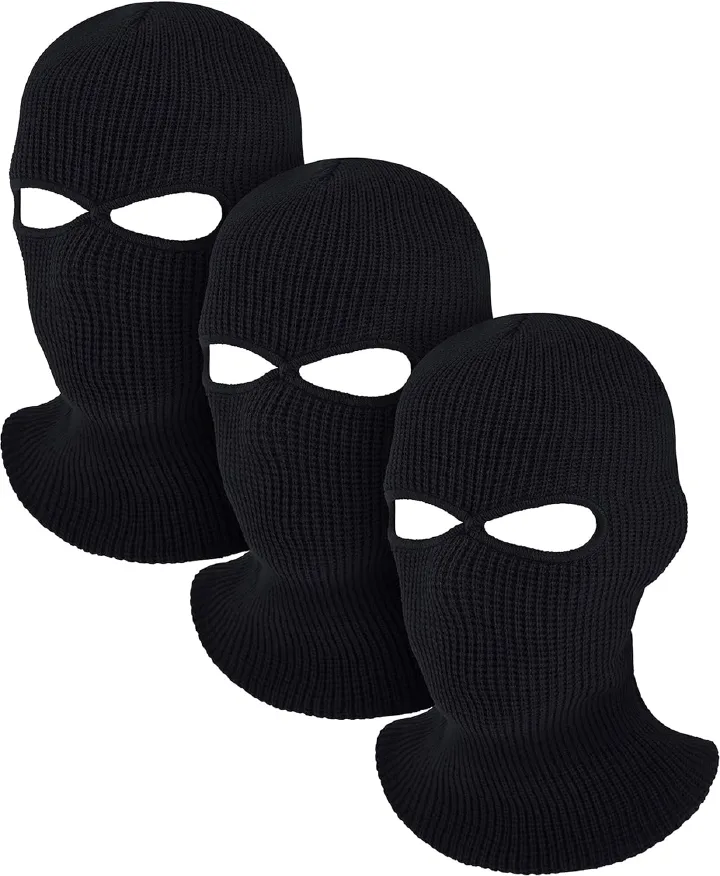 Full Face Cover Knitted Balaclava Face Mask Winter Ski Mask for Winter Adult Supplies