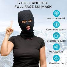 Full Face Cover Knitted Balaclava Face Mask Winter Ski Mask for Winter Adult Supplies