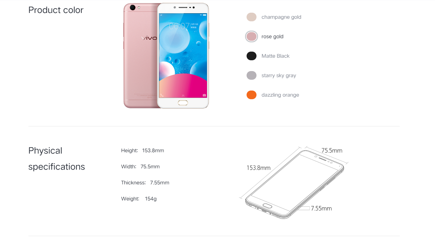 Refurbished ViVO Y67 64GB/32GB 5.5 inch 3000mAh 16MP+13MP (Global System) Dual SIM Smartphone Affordable Phone