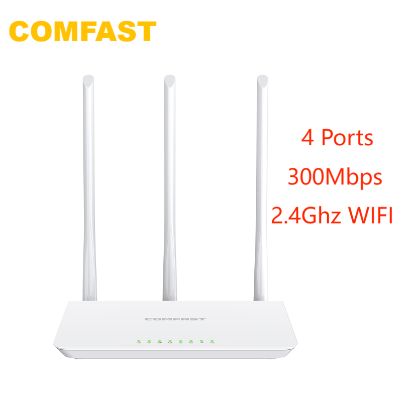 COMFAST WIFI Routers 300Mbps Smart Home Wireless Routers 4 Ports Wifi Extender Wireless wifi RJ45 2.4Ghz WIFI Amplifier 802.11n  Computers Accessories PC Phones Wireless Networking Router