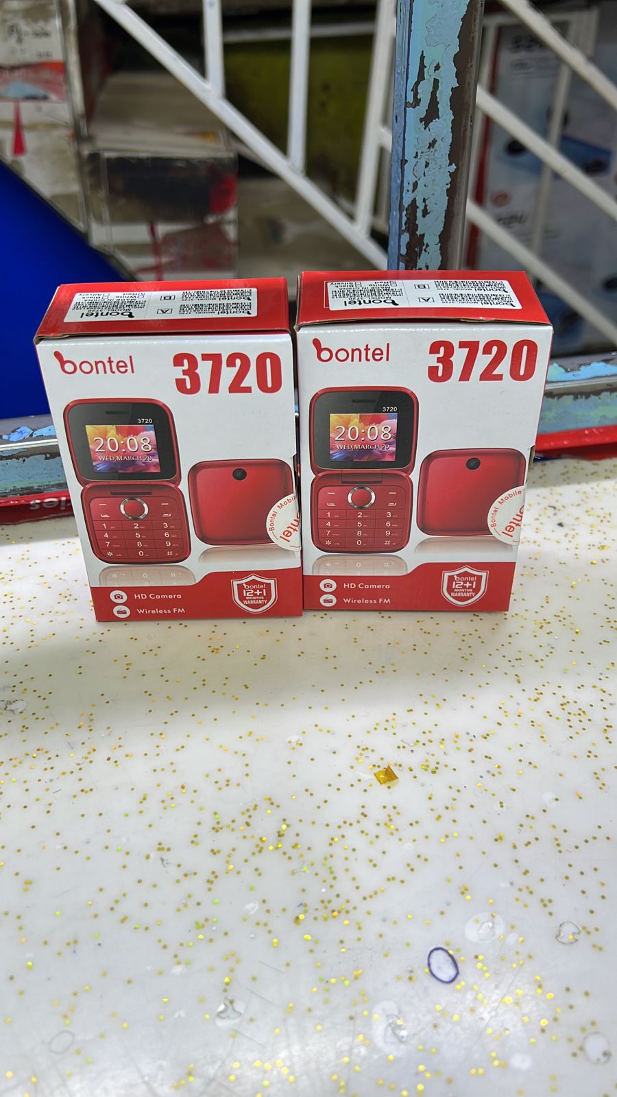 Bontel 3720 Flip Phone, 1.77'' Display, FM Radio , Flash Torch-