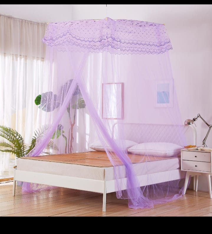 Top square/double decker mosquito nets ; It is durable, easy to assemble, portable and comfortable and the key feature is that its free size hence can fit decker beds.. It is durable, easy to assemb